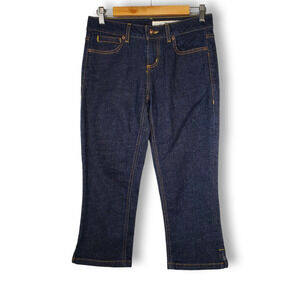DKNY Jeans Dark Wash Cropped Soho Capri Blue Jeans Size 4